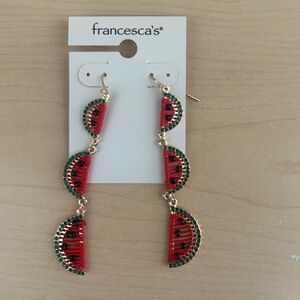 Francesca's Collections Watermelon Earrings 🍉